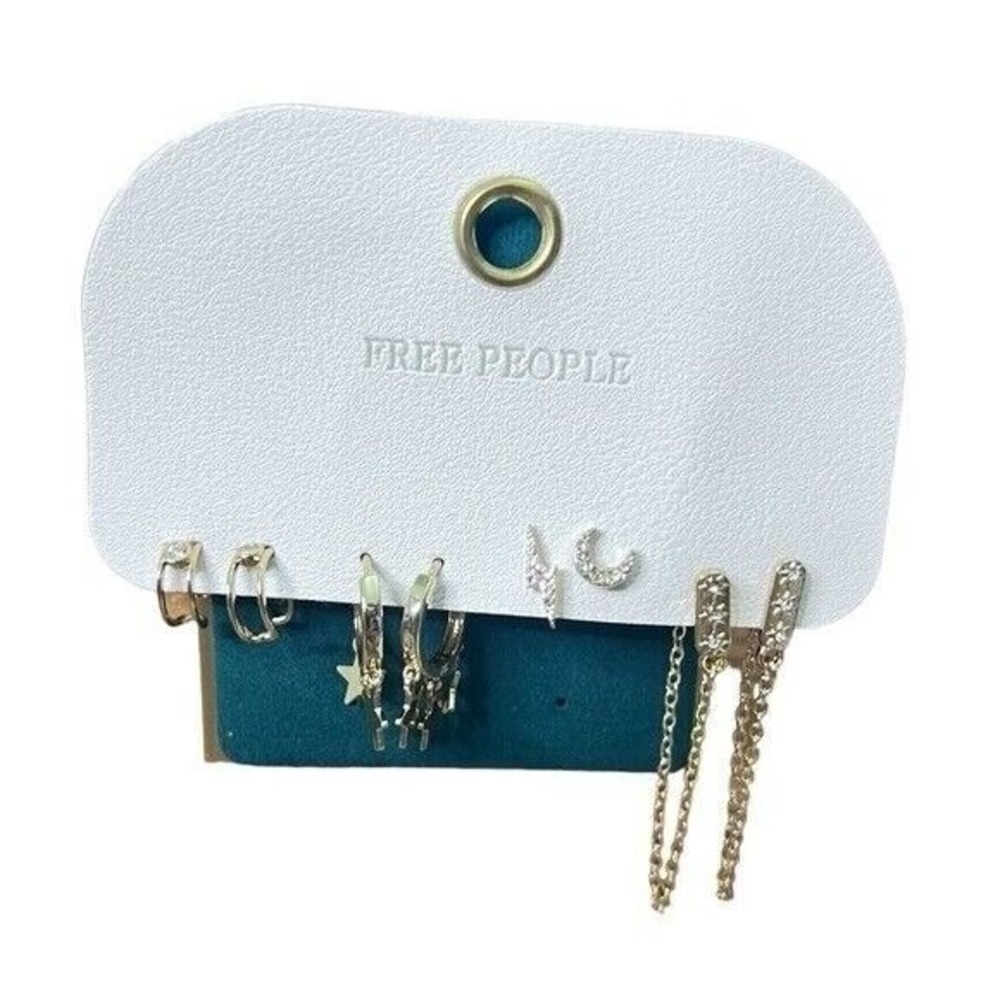 NWT Free People Earrings Set Moon, Sun & Stars Celestial‎